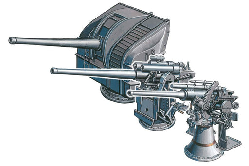 Fine Molds Nano Dread 1/700 Japanese Navy 12cm High Angle Gun & 8cm High Angle Gun- Japan Figure Store - #1 Bring To You The Best Japanese Goods