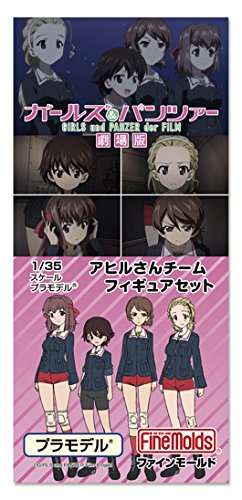 FINE MOLDS 41105 Girls & Panzer Der Film Ahiru-San Team Figure Set 1/35 Scale Kit- Japan Figure Store - #1 Bring To You The Best Japanese Goods
