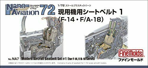 Fine Molds Na7 Aircraft Seatbelt Set 1 1/72 Scale Harness For F-14 & F/a-18- Japan Figure Store - #1 Bring To You The Best Japanese Goods