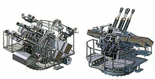 Fine Molds Wa36 Wwii Royal Navy Qf 2-pounder Naval Gun Four Equipped Model Kit - Japan Figure