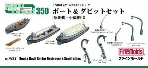 Fine Molds Wz1 For Midget Battleship Boat & Davits Set Plastic Model Kit - Japan Figure
