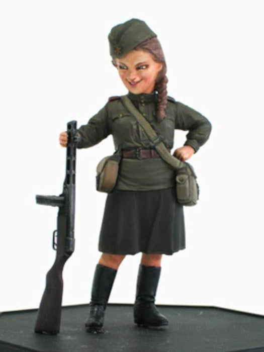 FINE MOLDS 1/12 Ww2 Ussr Infantry Woman Soldier Tanya Plastic Model- Japan Figure Store - #1 Bring To You The Best Japanese Goods