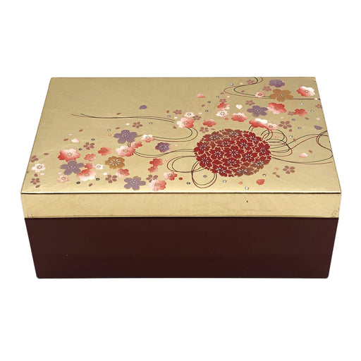 Mitani Yamanaka Lacquerware Japan Foil Craft Kyo Temari Accessory Box M16418-3- Japan Figure Store - #1 Bring To You The Best Japanese Goods