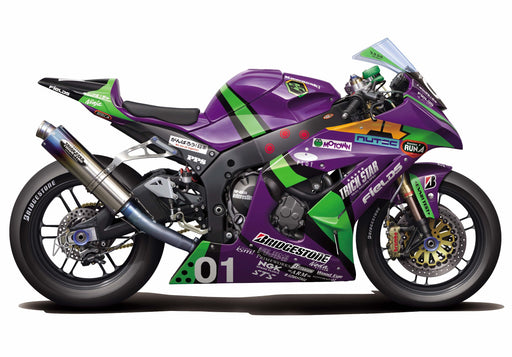 FUJIMI Bike-11 Kawasaki Zx-10R 2012 Evangelion Rt Trick Star 1/12 Scale Kit- Japan Figure Store - #1 Bring To You The Best Japanese Goods