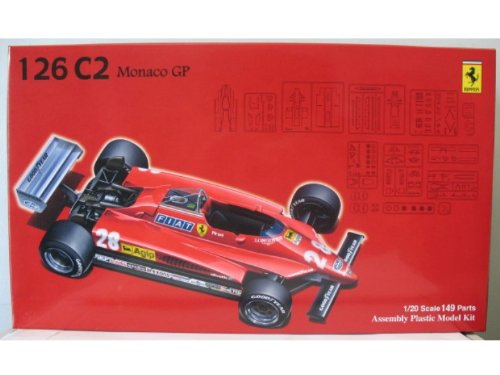 Fujimi Gp6 090429 F1 Ferrari 126C2 1982 Monaco Gp 1/20 Japanese Scale Racing Car Model- Japan Figure Store - #1 Bring To You The Best Japanese Goods