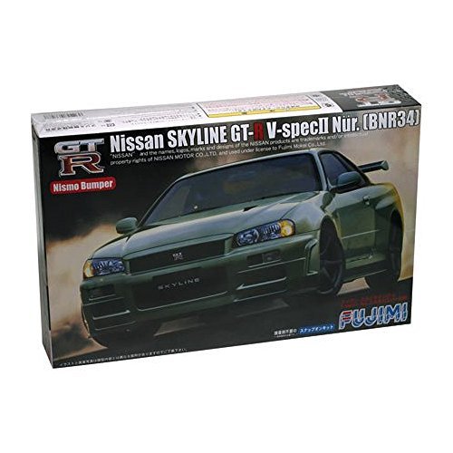 FUJIMI - Id-71 Nissan Skyline Gt-R Bnr34 Nur. 1/24 Scale Kit 037288- Japan Figure Store - #1 Bring To You The Best Japanese Goods