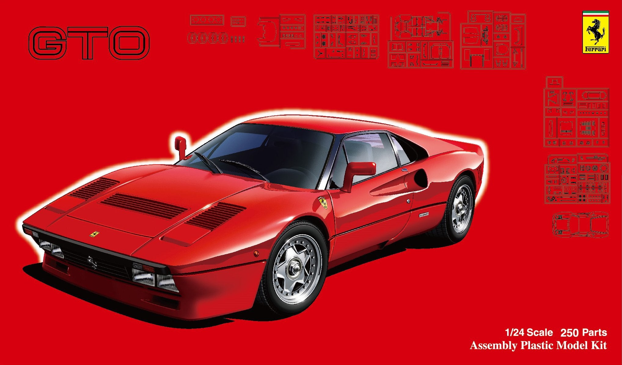 Fujimi Rs-105 Ferrari 288Gto 1/24 Japanese Modern Cars Plastic Model Scale Kit- Japan Figure Store - #1 Bring To You The Best Japanese Goods