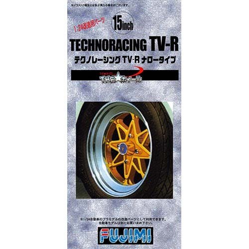 FUJIMI Tw36 Technoracing Tv-R Wheel & Tire Set 15 Inch 1/24 Scale Kit- Japan Figure Store - #1 Bring To You The Best Japanese Goods