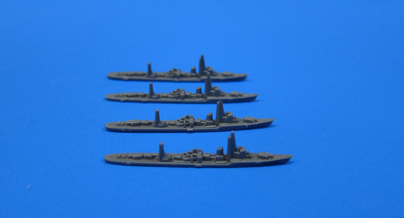Fujimi Model 1/3000 Collectable Warship Series No.1 Battleship Kongo Hiei Haruna Kirishima / Destroyer Shiratsuyu Type 4 Ships Set Plastic Model Warship 1- Japan Figure Store - #1 Bring To You The Best Japanese Goods
