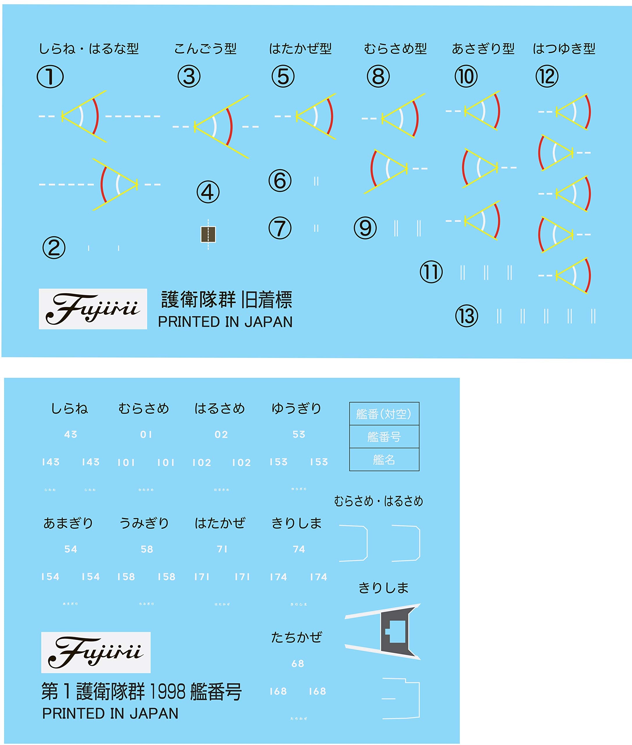 Fujimi 401614 Gunkan Series 34 Jmsdf Escort Flotilla 1 (1998) 1/3000 Japanese Scale Ship- Japan Figure Store - #1 Bring To You The Best Japanese Goods