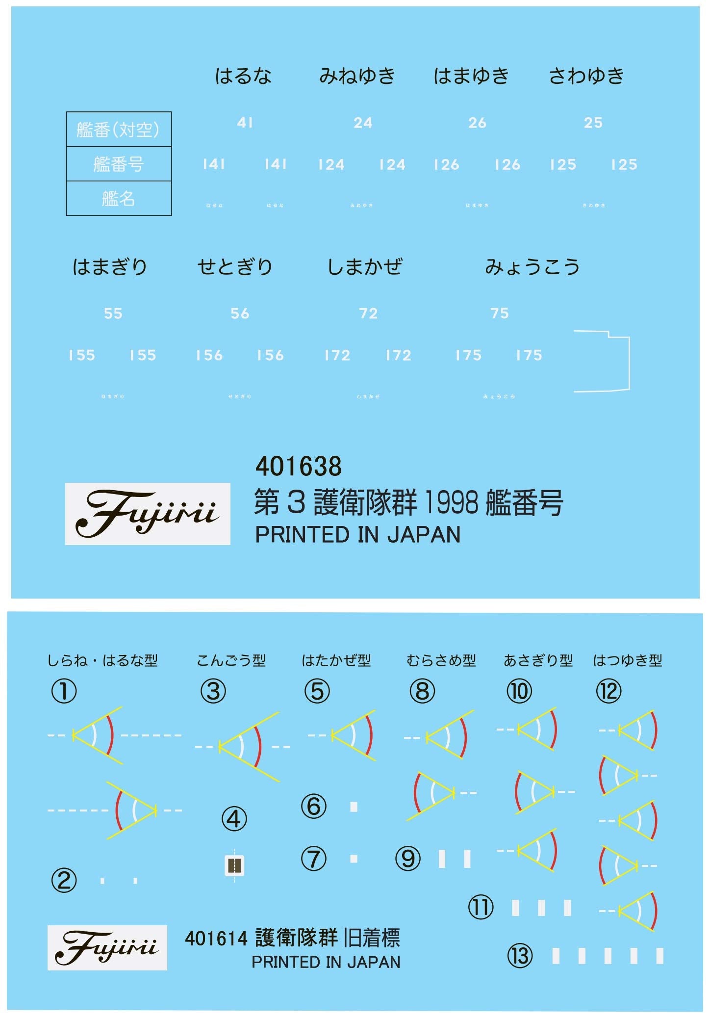 FUJIMI 401638 Gunkan Series 36 Jmsdf Escort Flotilla 3 1998 1/3000 Scale- Japan Figure Store - #1 Bring To You The Best Japanese Goods