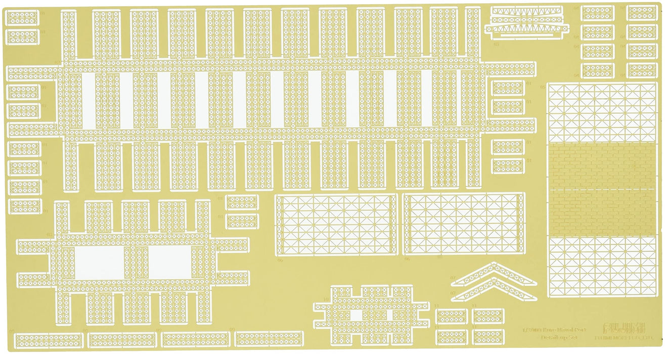 Fujimi Model 1/3000 Detail Up Parts Series No.4 Kure Gantry Crane Genuine Photo-Etched Parts Plastic Model Parts- Japan Figure Store - #1 Bring To You The Best Japanese Goods