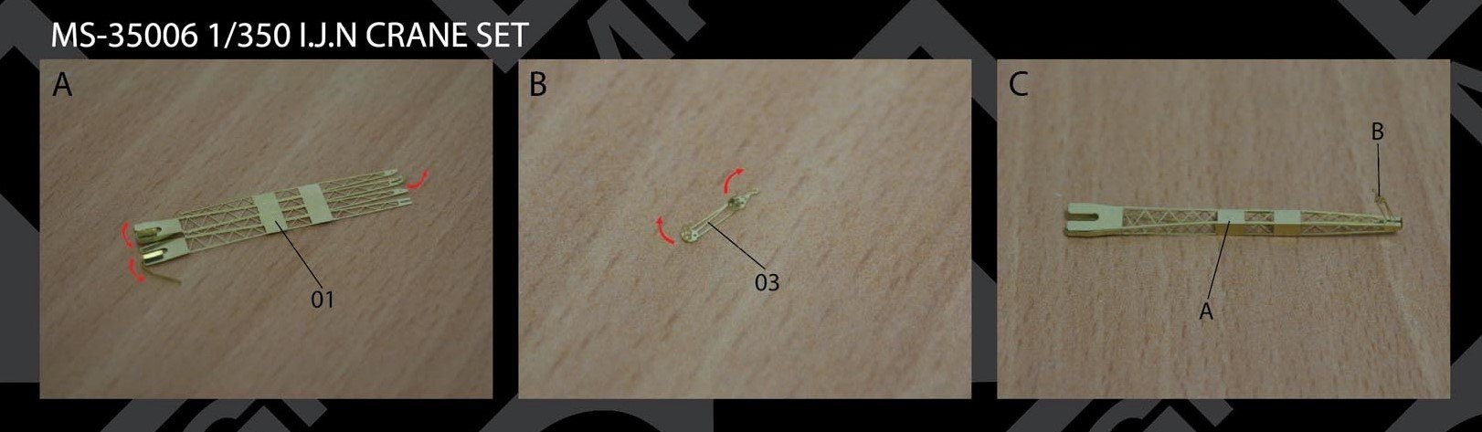 FUJIMI Ms35006 Ijn Crane Set 1/350 Scale- Japan Figure Store - #1 Bring To You The Best Japanese Goods