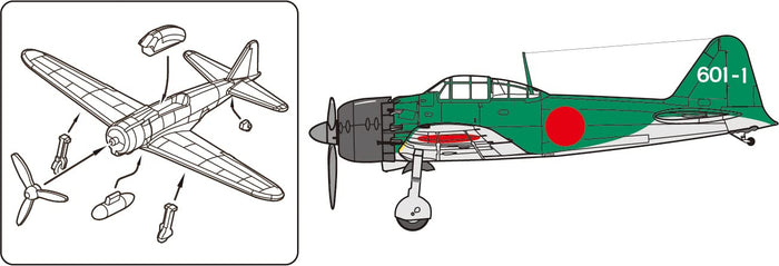 Fujimi Model 1/350 Ship Series No.103 Japanese Navy Carrier-Based Aircraft Set 3 (Late Wartime 2) Ship-103- Japan Figure Store - #1 Bring To You The Best Japanese Goods