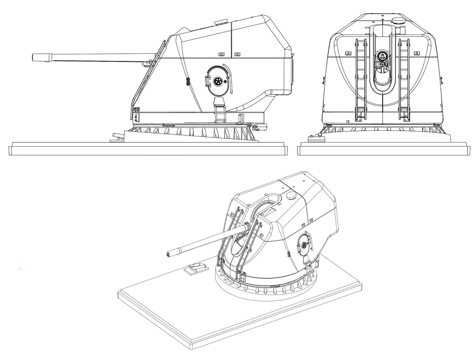 FUJIMI Equipment Series 1/70 Kongo-Class 54 Caliber 127Mm Quick-Firing Gun Plastic Model- Japan Figure Store - #1 Bring To You The Best Japanese Goods