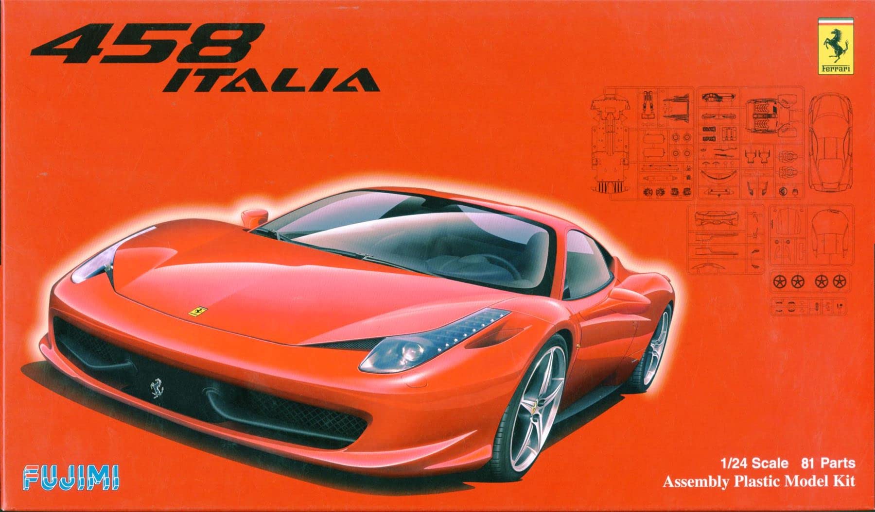 FUJIMI Rs-81 Ferrari 458 1/24 Scale Kit- Japan Figure Store - #1 Bring To You The Best Japanese Goods