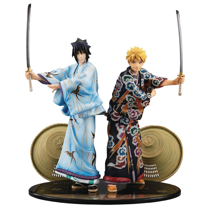 Megahouse Naruto Uzumaki & Uchiha Sasuke Kabuki Edition Set Complete Japan Figure- Japan Figure Store - #1 Bring To You The Best Japanese Goods