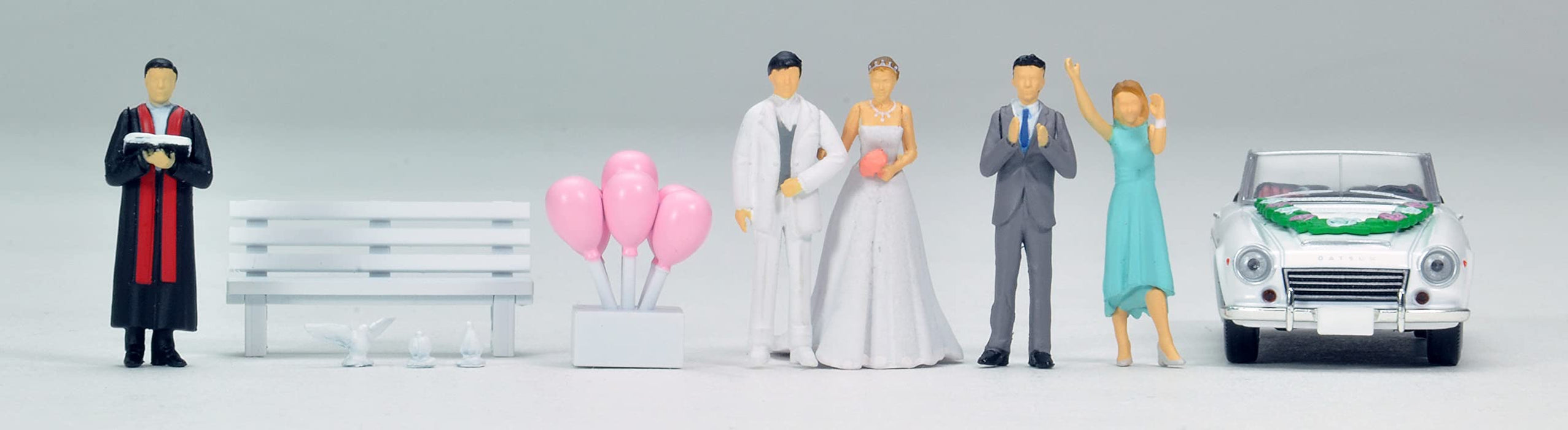 Tomytec Geocolle 64 Car Snap Set with Datsun 1600 Sports ABS/PVC Wedding Dolls Die-Cast Mini Car 321286- Japan Figure Store - #1 Bring To You The Best Japanese Goods