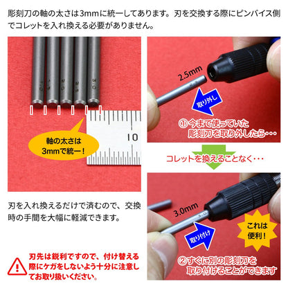 GOD HAND Gh-Bbm-1-3 Bit Blade: Round Blade Set Of 5Pcs- Japan Figure Store - #1 Bring To You The Best Japanese Goods