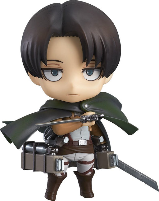 Good Smile Company Nendoroid Attack On Titan Levi Pre-Painted Movable Figure Cute Levi Figure- Japan Figure Store - #1 Bring To You The Best Japanese Goods