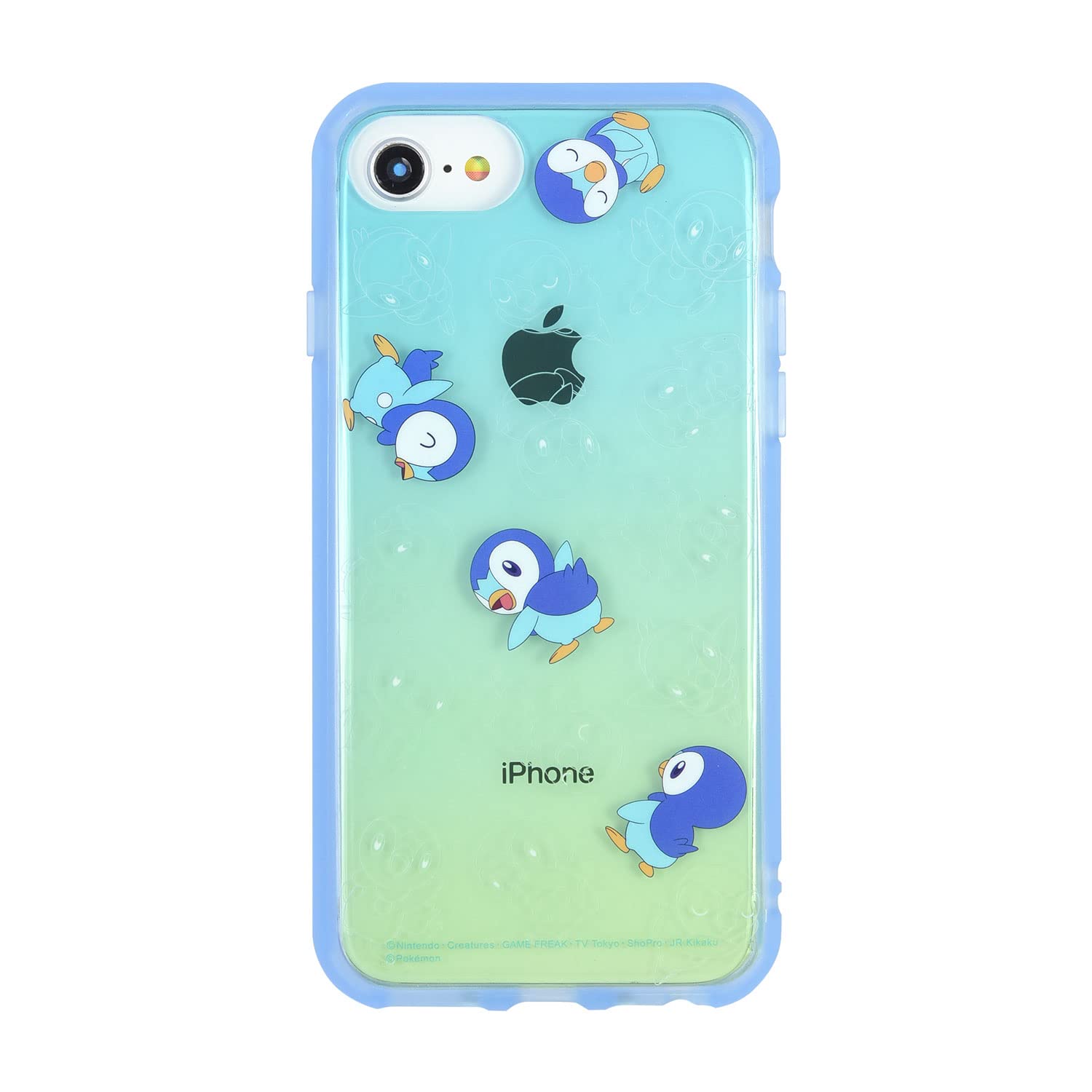 Gourmandies Pokemon Iiiifit Clear Case For Iphone Se (2Nd Generation)/8/7/6S/6 (4.7 Inch) Piplup Poke-745D- Japan Figure Store - #1 Bring To You The Best Japanese Goods