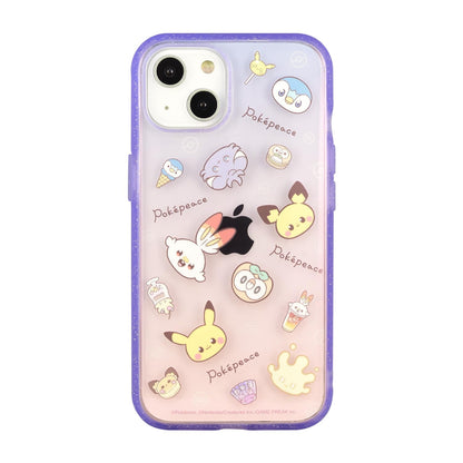 Gourmandise Japan Pokemon Pokepiece Iii Fit Clear Iphone 14/13 Case Purple Poke-845A- Japan Figure Store - #1 Bring To You The Best Japanese Goods