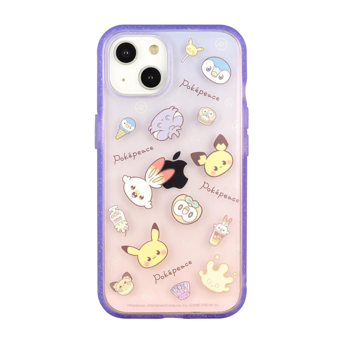Gourmandise Japan Pokemon Pokepiece Iii Fit Clear Iphone 14/13 Case Purple Poke-845A- Japan Figure Store - #1 Bring To You The Best Japanese Goods