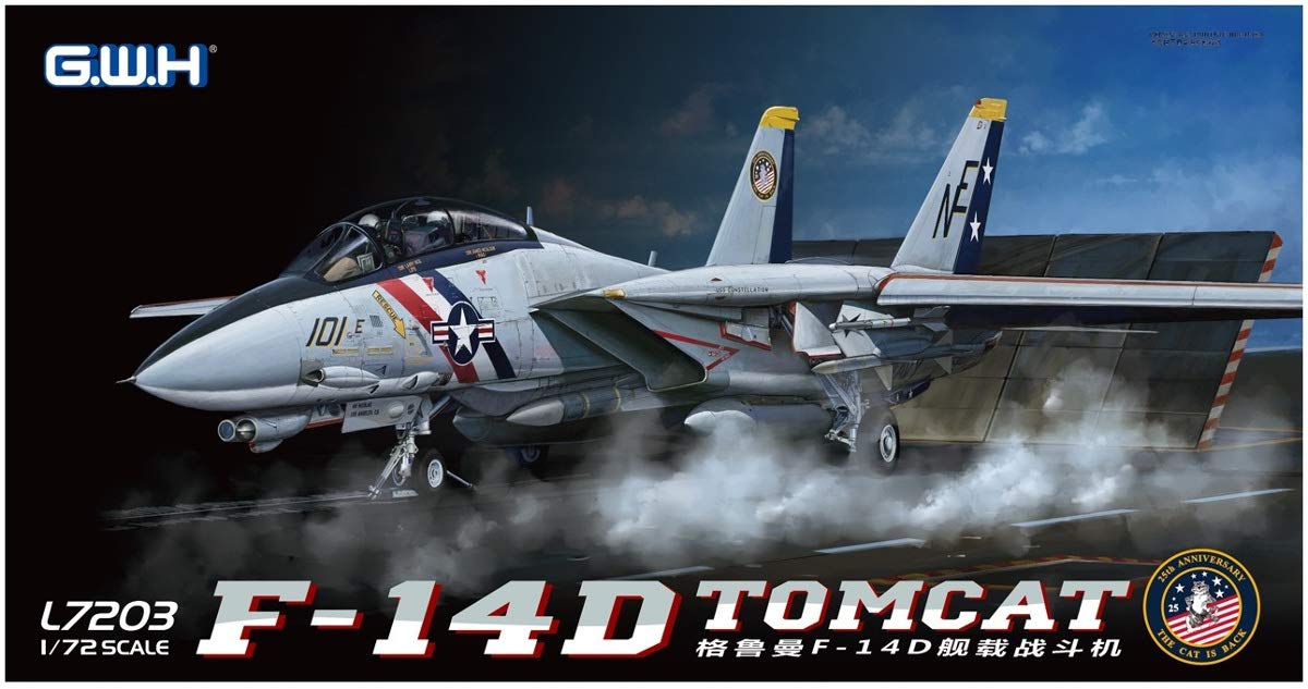 GREAT WALL HOBBY 1/72 Us Navy F-14D Vf-2 Tom Cat Bounty Hunters Plastic Model- Japan Figure Store - #1 Bring To You The Best Japanese Goods