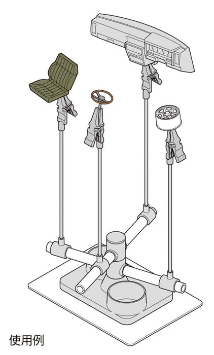 GSI CREOS Mr.Hobby Gt34 Mr. Almighty Clips Ii Spray & Dry Support Stand- Japan Figure Store - #1 Bring To You The Best Japanese Goods