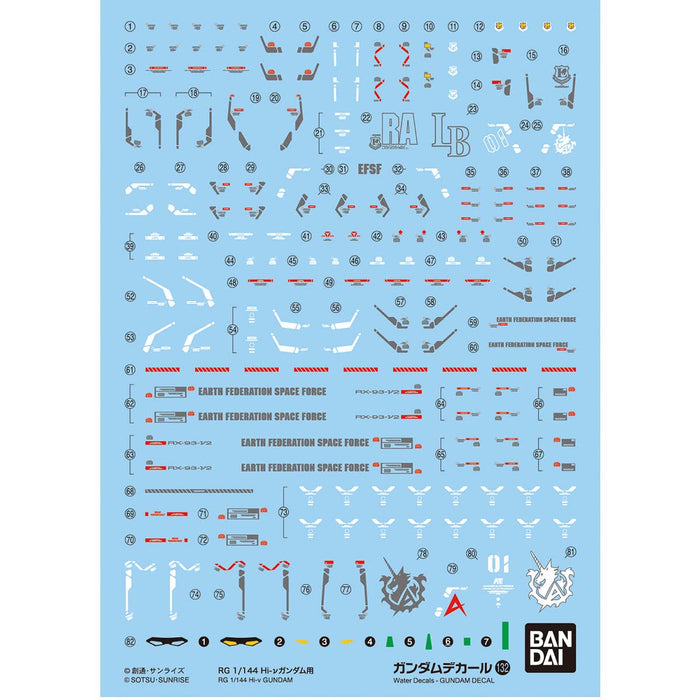 BANDAI - Gundam Decal No.132 For 1/144 Hi-Nu Gundam- Japan Figure Store - #1 Bring To You The Best Japanese Goods