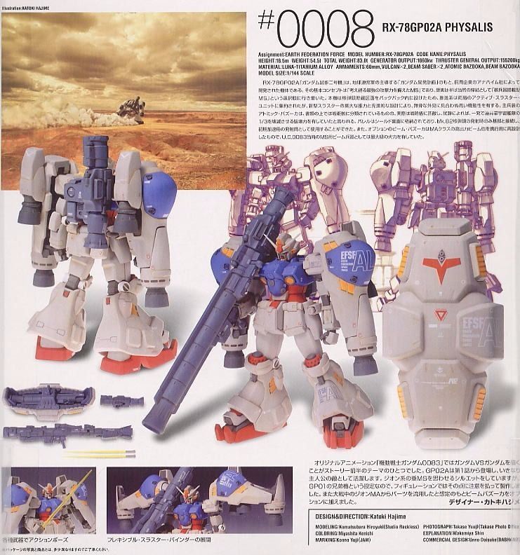 Gundam Fix Figuration #0008 Rx-78 Gp02a Physalis Action Figure Bandai- Japan Figure Store - #1 Bring To You The Best Japanese Goods