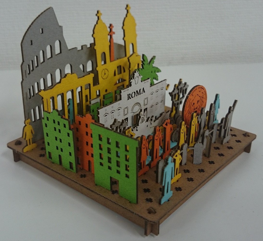 HACOMO Pusupusu Paper Craft Rome- Japan Figure Store - #1 Bring To You The Best Japanese Goods