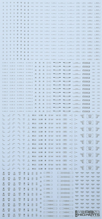 Haikyu Parts 1/100 Rb03 Caution Decal One Color Gray 1 Piece Plastic Model Decal Rb03-100Ogr- Japan Figure Store - #1 Bring To You The Best Japanese Goods