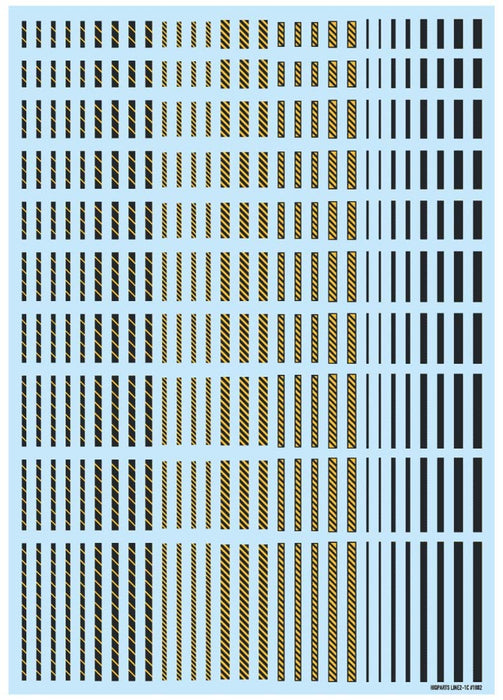 HIQPARTS Line Decal2 Dark Gray + Yellow- Japan Figure Store - #1 Bring To You The Best Japanese Goods