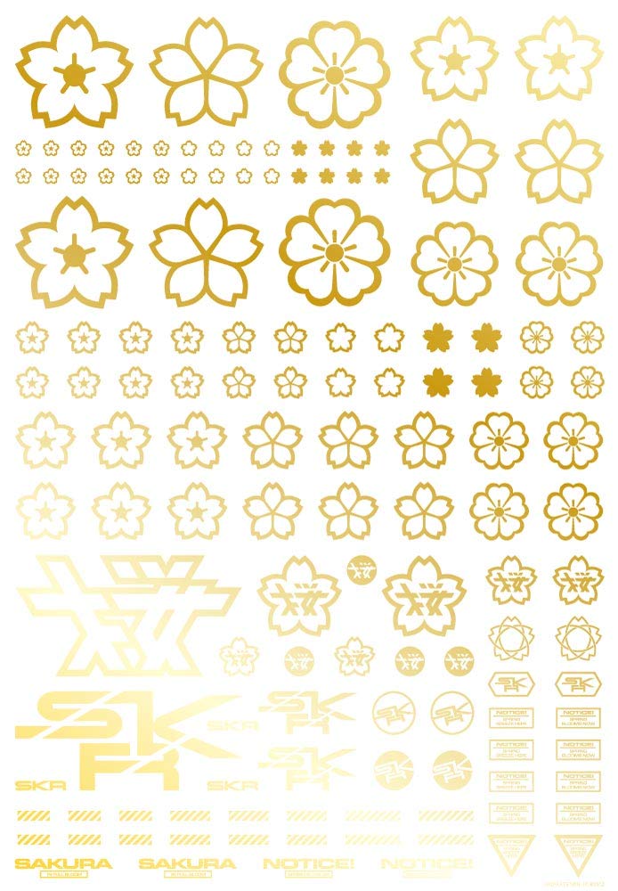 HIQPARTS Cherry Blossom Pattern Decal Gold Decal For Plastic Models- Japan Figure Store - #1 Bring To You The Best Japanese Goods