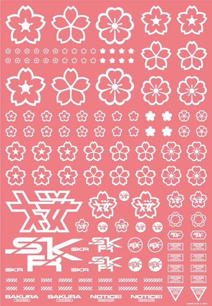 HIQPARTS Cherry Blossom Pattern Decal White Decal For Plastic Models- Japan Figure Store - #1 Bring To You The Best Japanese Goods