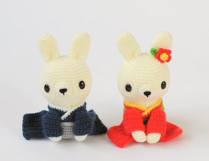 Hamanaka Japan Zodiac Amigurumi Kit Couple Rabbit H301-547- Japan Figure Store - #1 Bring To You The Best Japanese Goods
