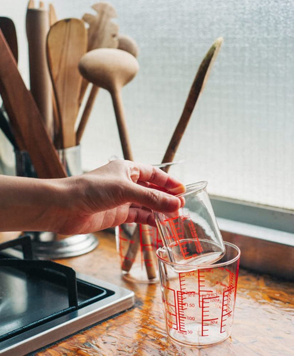 Hario Japan Heat-Resistant Glass Measuring Cup 100Ml MJC-10-R-BK 6pcs- Japan Figure Store - #1 Bring To You The Best Japanese Goods