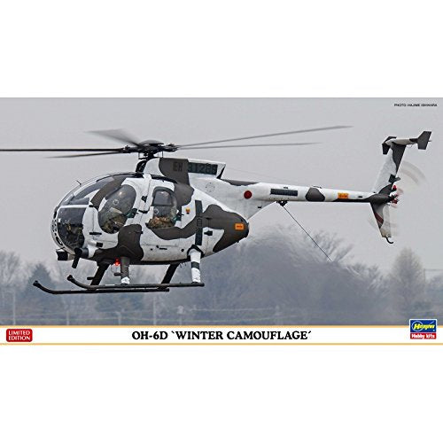 HASEGAWA 07460 Jgsdf Oh-6D Winter Camouflage 1/48 Scale Kit- Japan Figure Store - #1 Bring To You The Best Japanese Goods