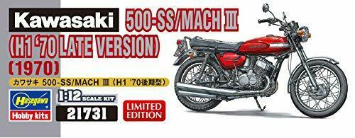 Hasegawa 1/12 Kawasaki 500-ss/mach Iii H1 '70 Late Version Plastic Model Kit- Japan Figure Store - #1 Bring To You The Best Japanese Goods