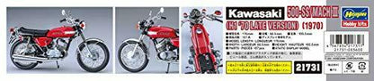 Hasegawa 1/12 Kawasaki 500-ss/mach Iii H1 '70 Late Version Plastic Model Kit- Japan Figure Store - #1 Bring To You The Best Japanese Goods