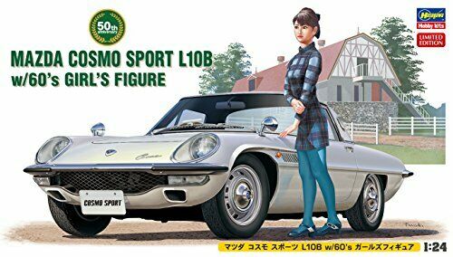 Hasegawa 1/24 Mazda Cosmo Sports L10b W/girls Figure Plastic Model Kit- Japan Figure Store - #1 Bring To You The Best Japanese Goods