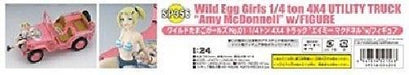 Hasegawa 1/24 Wild Egg Girls 1/4ton 4x4 Truck Amy Macdonnell Model Kit- Japan Figure Store - #1 Bring To You The Best Japanese Goods