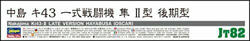 Hasegawa 1/48 Japanese Army Nakajima Key 43 Nakajima Ki-43 Hayabusa Type Ii Late- Japan Figure Store - #1 Bring To You The Best Japanese Goods