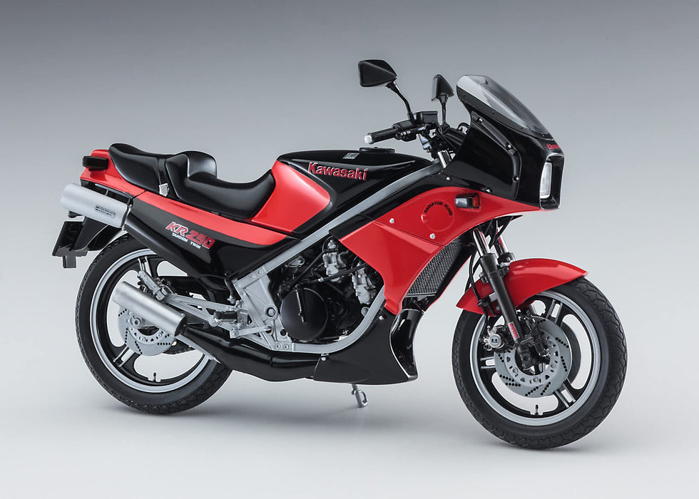 Hasegawa 1/12 Kawasaki Kr250 (Kr250A) Black / Red Japanese Plastic Motorcycle- Japan Figure Store - #1 Bring To You The Best Japanese Goods