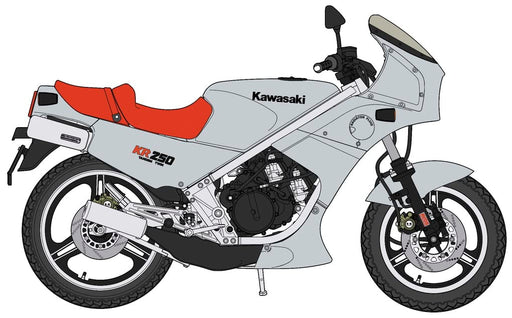 HASEGAWA 1/12 Kawasaki Kr250 Kr250A Silver Plastic Model- Japan Figure Store - #1 Bring To You The Best Japanese Goods