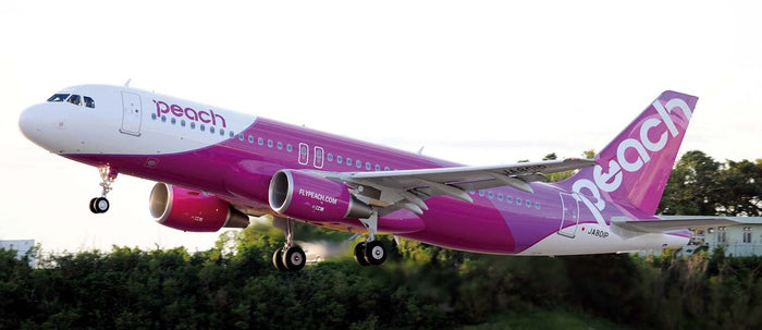 HASEGAWA - 10689 Peach Airbus A320 1/144 Scale Kit- Japan Figure Store - #1 Bring To You The Best Japanese Goods