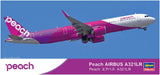 HASEGAWA 1/200 Peach Airbus A321Lr Plastic Model- Japan Figure Store - #1 Bring To You The Best Japanese Goods