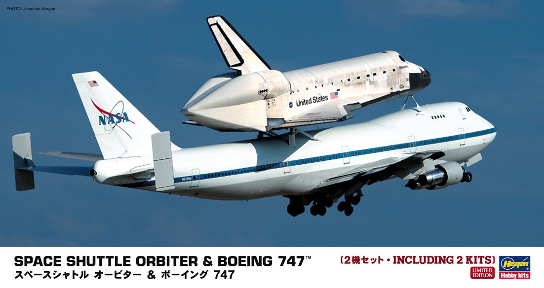 HASEGAWA 10680 Space Shuttle Orbiter & Boeing 747 1/200 Scale Kit- Japan Figure Store - #1 Bring To You The Best Japanese Goods
