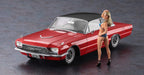 HASEGAWA Sp441 1966 American Coupe Type T W/Blonde Girls Figure 1/24 Scale Kit- Japan Figure Store - #1 Bring To You The Best Japanese Goods